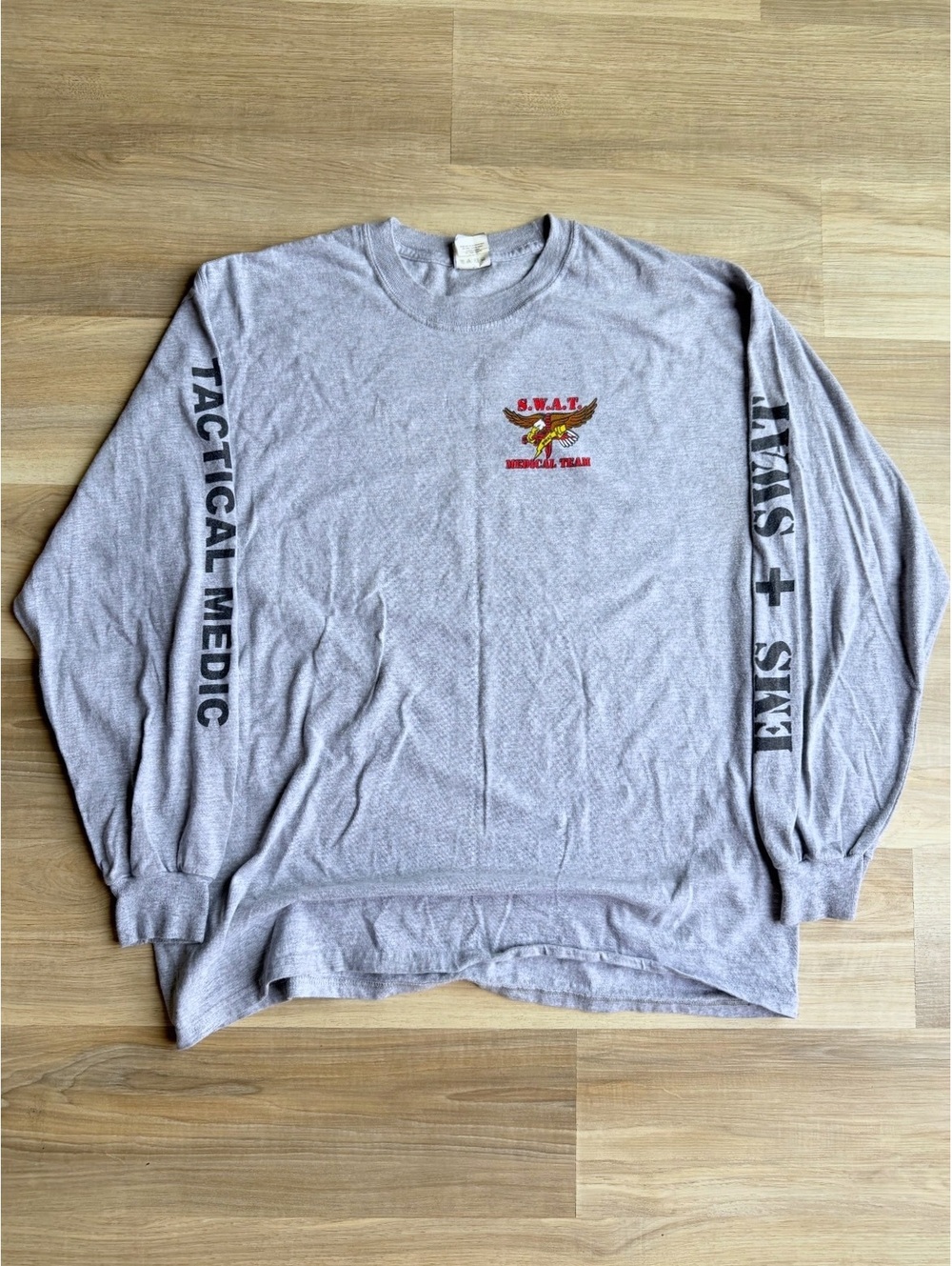 Vintage 2000's SWAT Tactical Medic Graphic Longsleeve Shirt